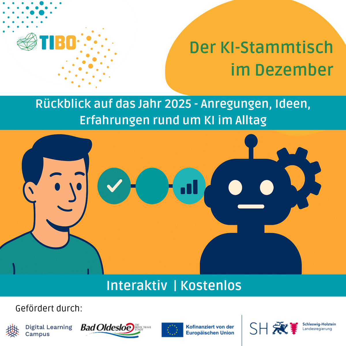 KI-Stammtisch Dezember: Erfahrungen teilen, voneinander lernen 