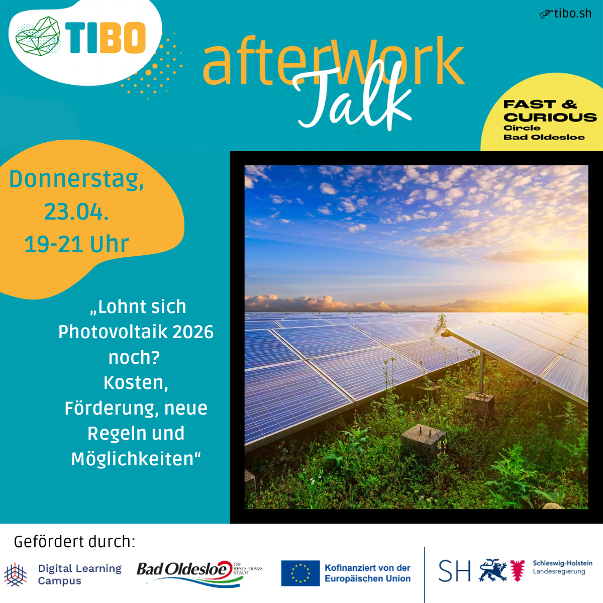 AfterWorkTalk Photovoltaik: 23.April