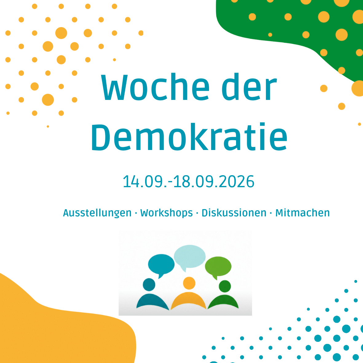 Woche der Demokratie 14.09.-18.09.2026